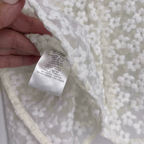 Maje Embroidered peplum Tank - Picture 4 of 8